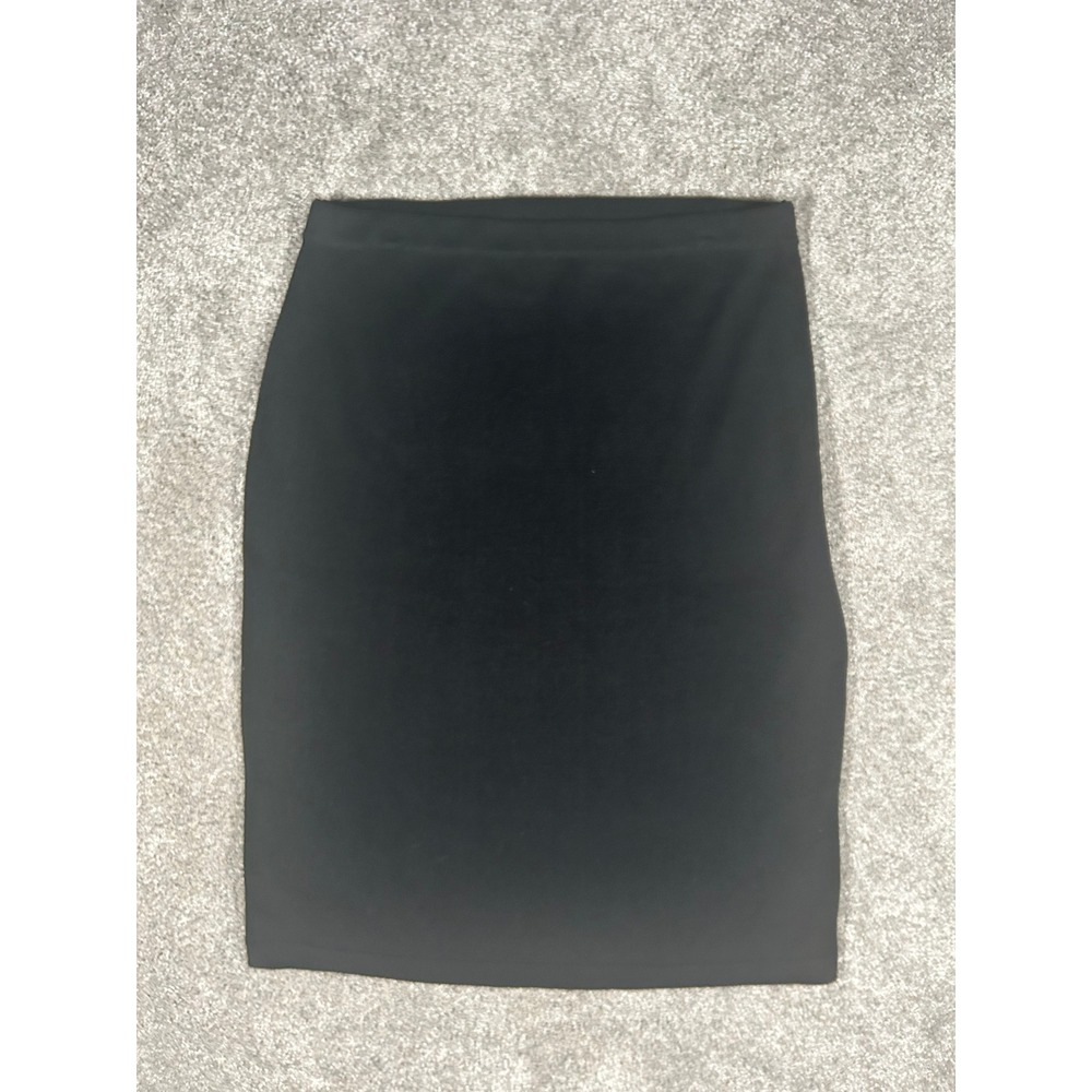 Maggy London Womens Black Wool Blend Knit Pencil Midi Skirt Size L